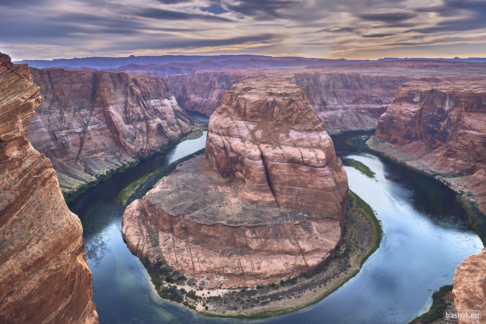 Horseshoe shaped by the Colorado River